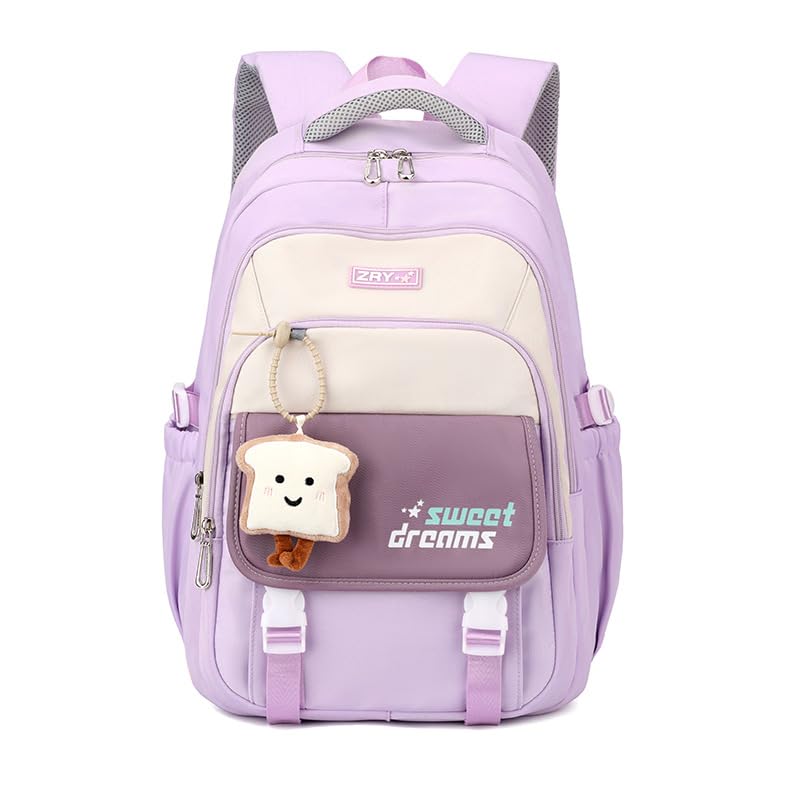 PALAY® School Backpack Multi Compartment Schoolgirls Backpack Khaki Cute Cartoon Backpack Casual Travel Backpack Padded Shoulder Strap Students Book Bag Carry-on Backpack PALAY® School Backpack Multi Compartment Schoolgirls Backpack Khaki Cute Cartoon Backpack Casual Travel Backpack Padded Shoulder Strap Students Book Bag Carry-on Backpack